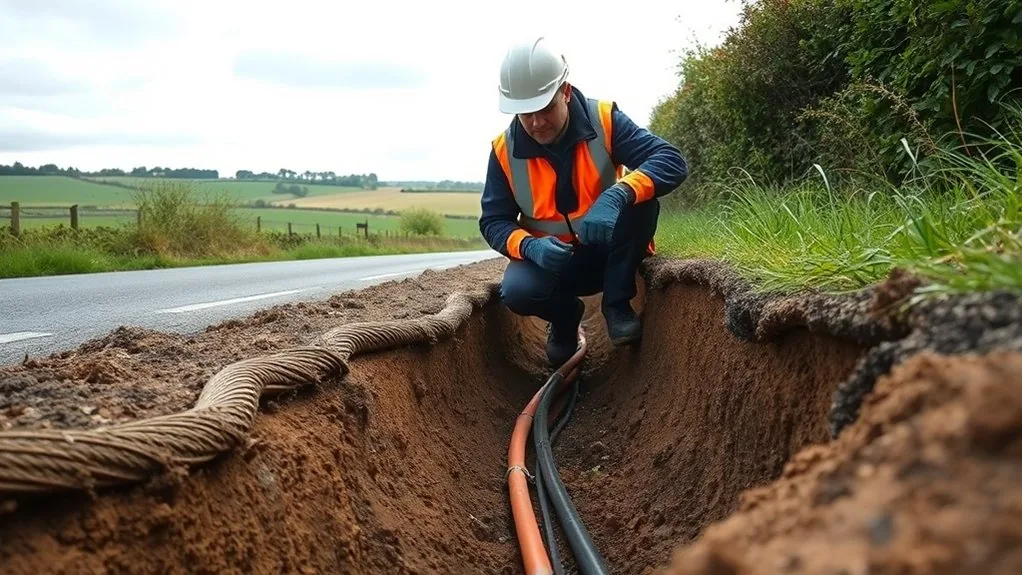 Underground Cable Installation in Ramsgate | Buried Power & Data Lines